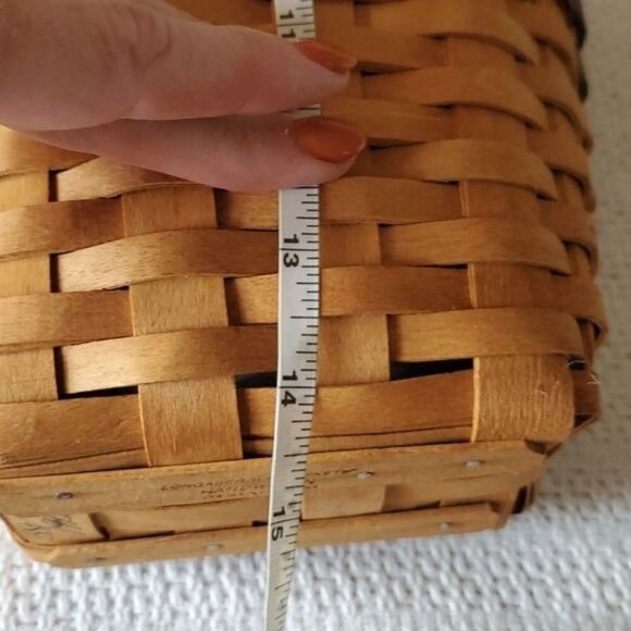 Longaberger Vintage 1993 Handwoven Handled Autumn Harvest Basket w Liners - Picture 2 of 10